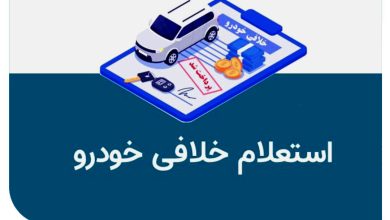 دریافت خلافی خودرو از پلیس + ۱۰